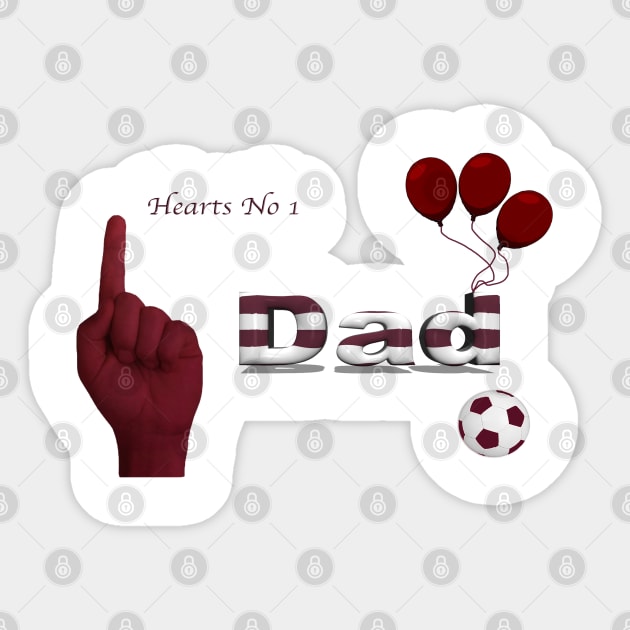 Hearts fc Dad gifts 1 Sticker by Grant's Pics